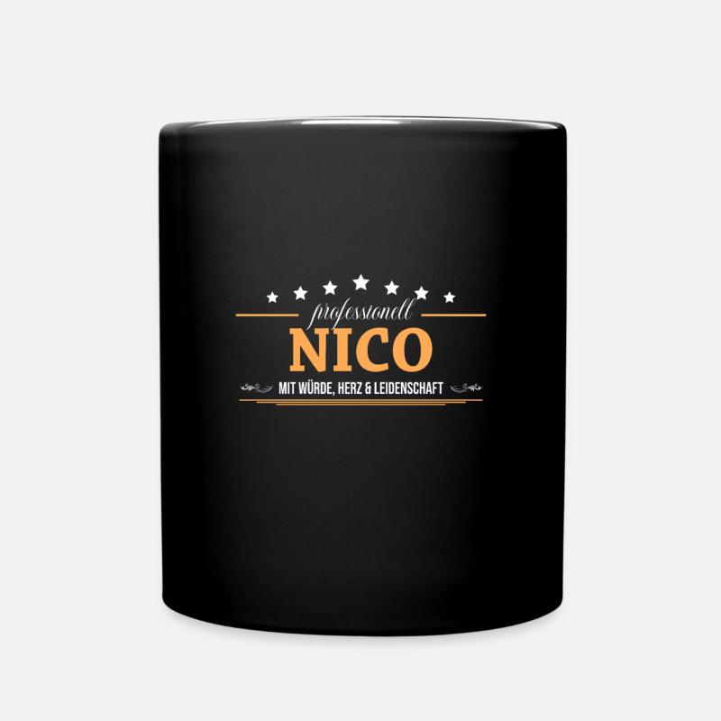 Professionnel Nico Nom Prénom - Mug uni - noir