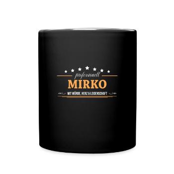 Professional Mirko Surname First name - Full Colour Mug - black - Front
