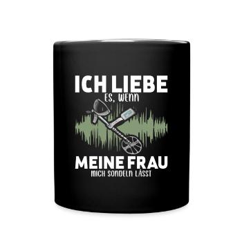 Sondeln - Tasse einfarbig - Schwarz - Vorne