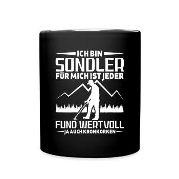 Sondeln - Tasse einfarbig - Schwarz - Vorne