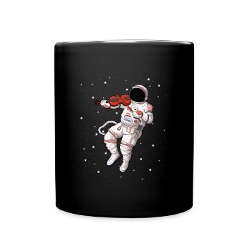 Geige Violine Viola Cello Musiker Instrument - Tasse einfarbig - Schwarz - Vorne