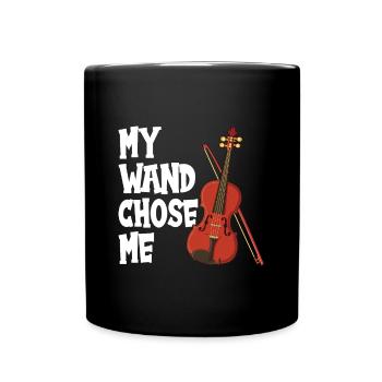 Geige Violine Viola Cello Musiker Instrument - Tasse einfarbig - Schwarz - Vorne