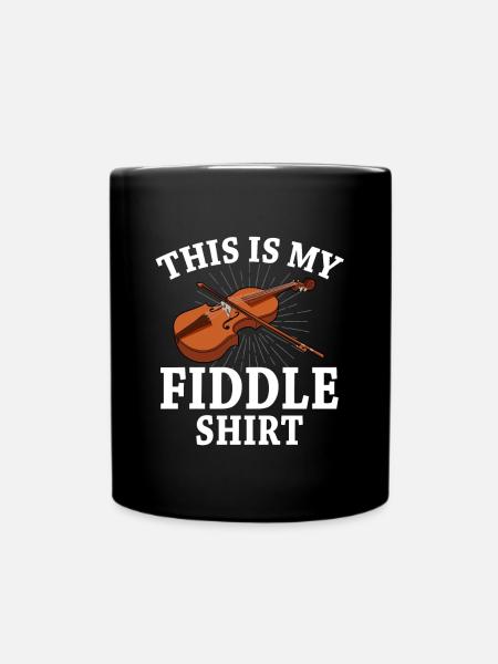 Geige Violine Viola Cello Musiker Instrument - Tasse einfarbig - Schwarz