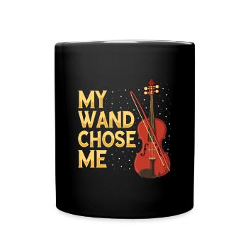 Geige Violine Viola Cello Musiker Instrument - Tasse einfarbig - Schwarz - Vorne