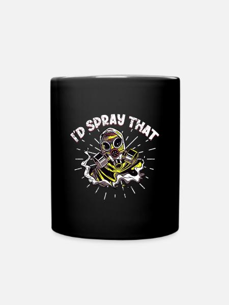 Car Painter Sprayer Paints - Full Colour Mug - black