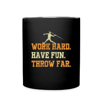 Lancer du javelot athlétisme Lanceur de javelot - Mug uni - noir - Devant