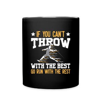 Lancer du javelot athlétisme Lanceur de javelot - Mug uni - noir - Devant