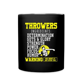 Lancer du javelot athlétisme Lanceur de javelot - Mug uni - noir - Devant