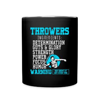 Lancer du javelot athlétisme Lanceur de javelot - Mug uni - noir - Devant