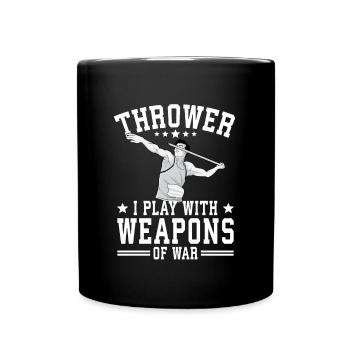 Lancer du javelot athlétisme Lanceur de javelot - Mug uni - noir - Devant