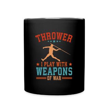 Lancer du javelot athlétisme Lanceur de javelot - Mug uni - noir - Devant
