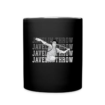 Lancer du javelot athlétisme Lanceur de javelot - Mug uni - noir - Devant