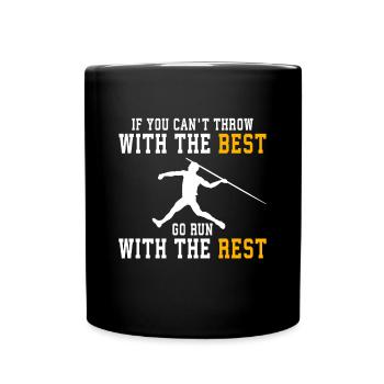 Lancer du javelot athlétisme Lanceur de javelot - Mug uni - noir - Devant