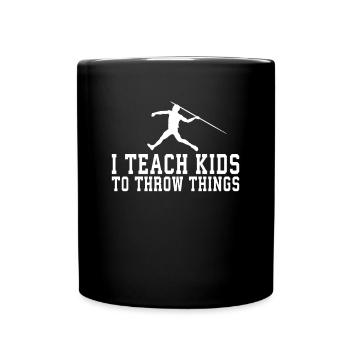 Javelin throw extensor athletics Javelin thrower - Full Colour Mug - black - Front