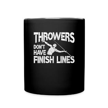 Javelin throw extensor athletics Javelin thrower - Full Colour Mug - black - Front
