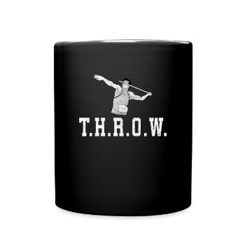 Javelin throw extensor athletics Javelin thrower - Full Colour Mug - black - Front
