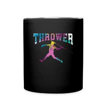 Javelin throw extensor athletics Javelin thrower - Full Colour Mug - black - Front