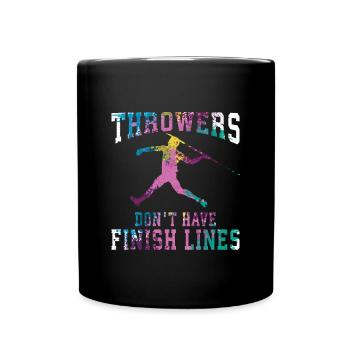 Javelin throw extensor athletics Javelin thrower - Full Colour Mug - black - Front