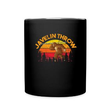 Javelin throw extensor athletics Javelin thrower - Full Colour Mug - black - Front