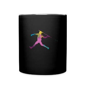 Javelin throw extensor athletics Javelin thrower - Full Colour Mug - black - Front