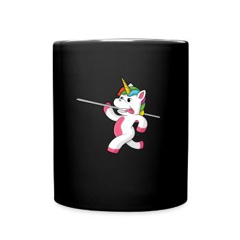 Javelin throw extensor athletics Javelin thrower - Full Colour Mug - black - Front