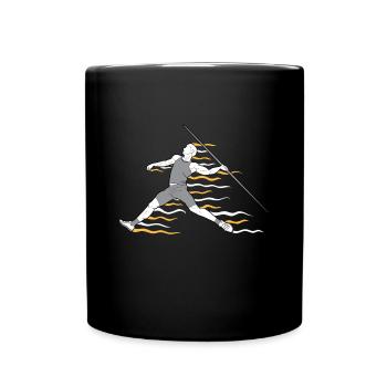 Javelin throw extensor athletics Javelin thrower - Full Colour Mug - black - Front