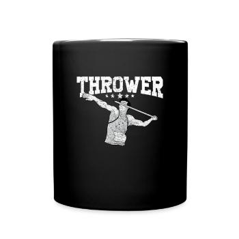 Javelin throw extensor athletics Javelin thrower - Full Colour Mug - black - Front