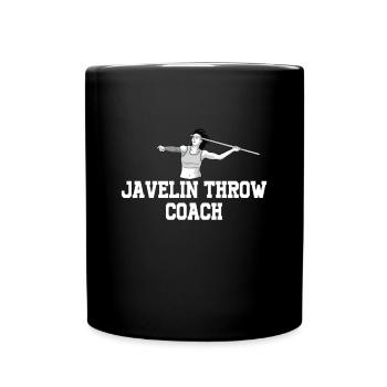 Javelin throw extensor athletics Javelin thrower - Full Colour Mug - black - Front