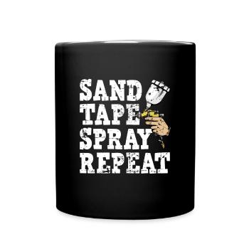 Auto Body Painter Auto Maler Sprayer - Full Colour Mug - black - Front