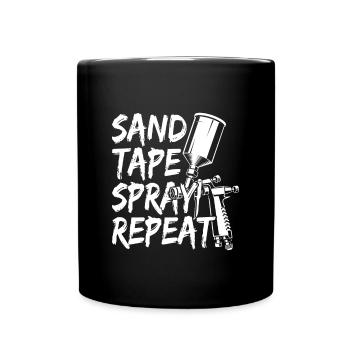 Auto Body Painter Auto Maler Sprayer - Full Colour Mug - black - Front