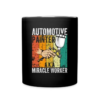 Auto Body Painter Auto Maler Sprayer - Full Colour Mug - black - Front