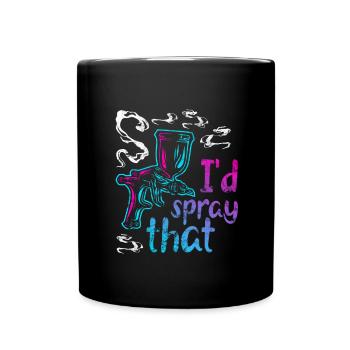 Auto Body Painter Auto Maler Sprayer - Full Colour Mug - black - Front