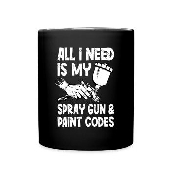 Auto Body Painter Auto Maler Sprayer - Full Colour Mug - black - Front