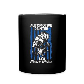 Car Painter Sprayer Paints - Full Colour Mug - black - Front