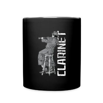 Klarinette Player Orchestra Musiker - Tasse einfarbig - Schwarz - Vorne