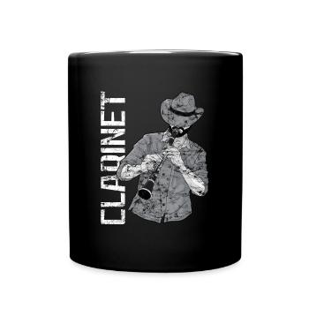 Klarinette Player Orchestra Musiker - Tasse einfarbig - Schwarz - Vorne