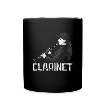 Klarinette Player Orchestra Musiker - Tasse einfarbig - Schwarz - Vorne