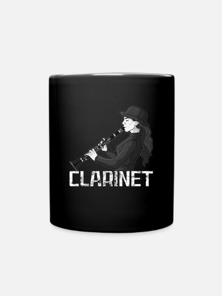 Klarinette Player Orchestra Musiker - Tasse einfarbig - Schwarz