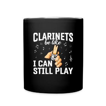 Klarinette Player Orchestra Musiker - Tasse einfarbig - Schwarz - Vorne