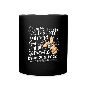 Klarinette Player Orchestra Musiker - Tasse einfarbig - Schwarz - Vorne