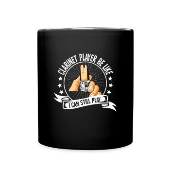 Klarinette Player Orchestra Musiker - Tasse einfarbig - Schwarz - Vorne