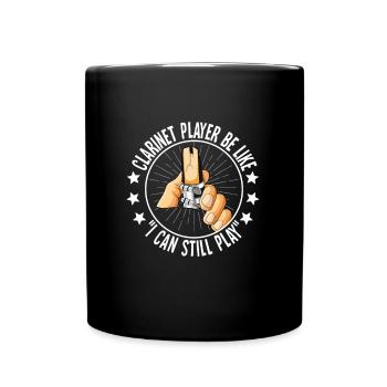 Klarinette Player Orchestra Musiker - Tasse einfarbig - Schwarz - Vorne