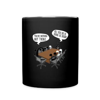 Klarinette Player Orchestra Musiker - Tasse einfarbig - Schwarz - Vorne