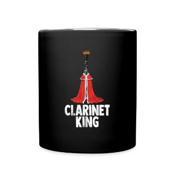 Klarinette Player Orchestra Musiker - Tasse einfarbig - Schwarz - Vorne
