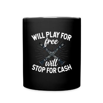 Klarinette Player Orchestra Musiker - Tasse einfarbig - Schwarz - Vorne