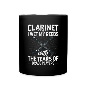 Klarinette Player Orchestra Musiker - Tasse einfarbig - Schwarz - Vorne