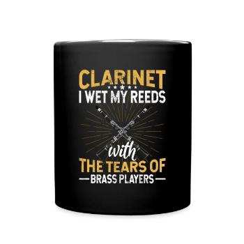 Klarinette Player Orchestra Musiker - Tasse einfarbig - Schwarz - Vorne