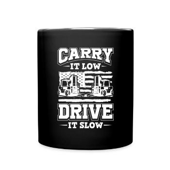 Gabelstapler - Tasse einfarbig - Schwarz - Vorne