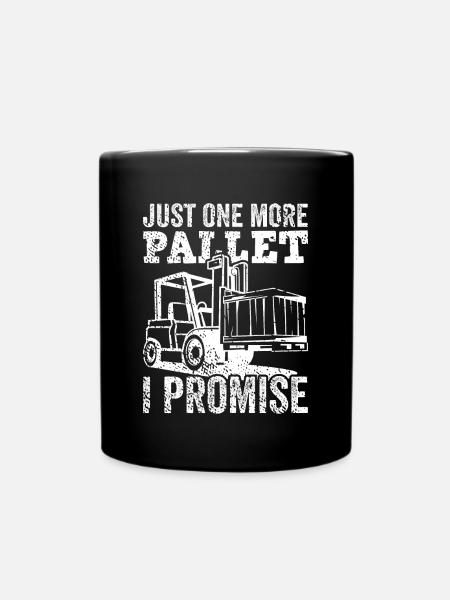 Gabelstapler - Tasse einfarbig - Schwarz