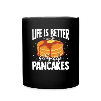 Pancakes - Full Colour Mug - black - Front